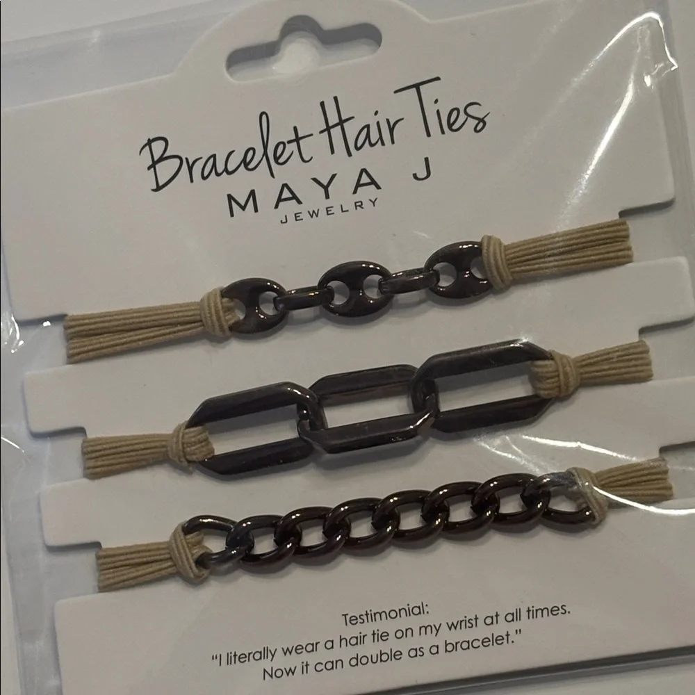 Maya J Bracelet Hair Ties Set of 3